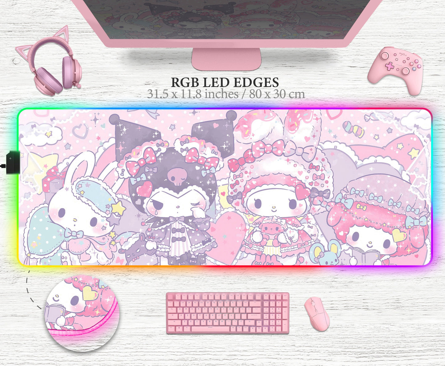 My Melody Mousepad Pink XXL