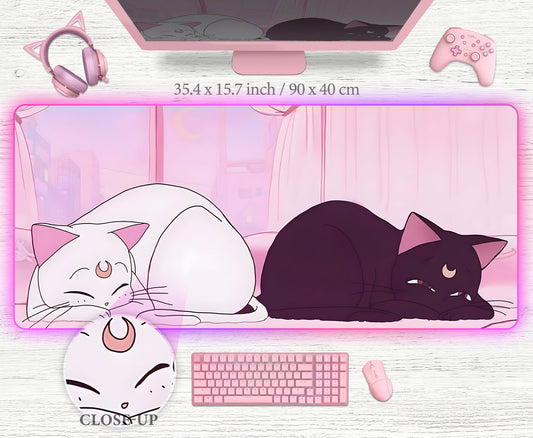 Luna and Artemis Deskmat