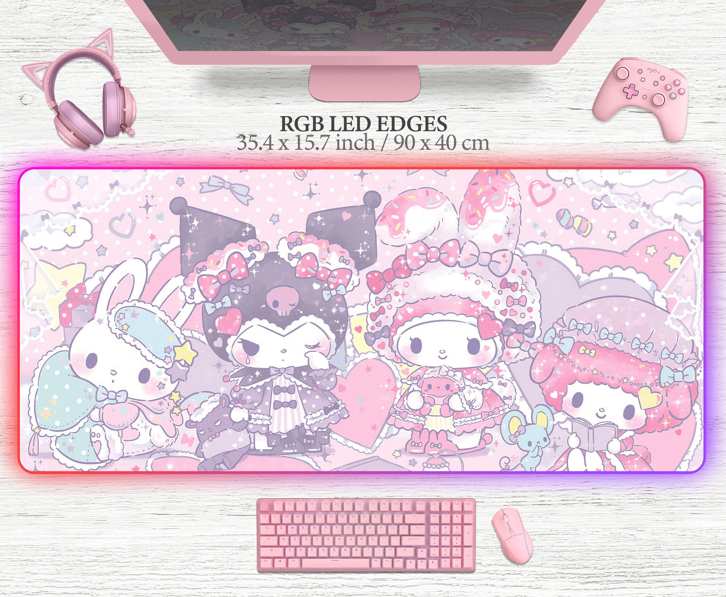 My Melody Mousepad Pink XXL