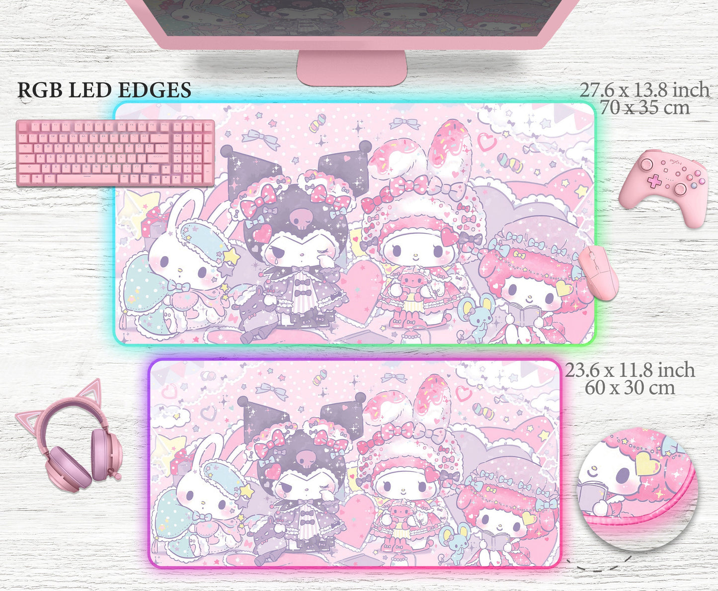 My Melody Mousepad Pink XXL