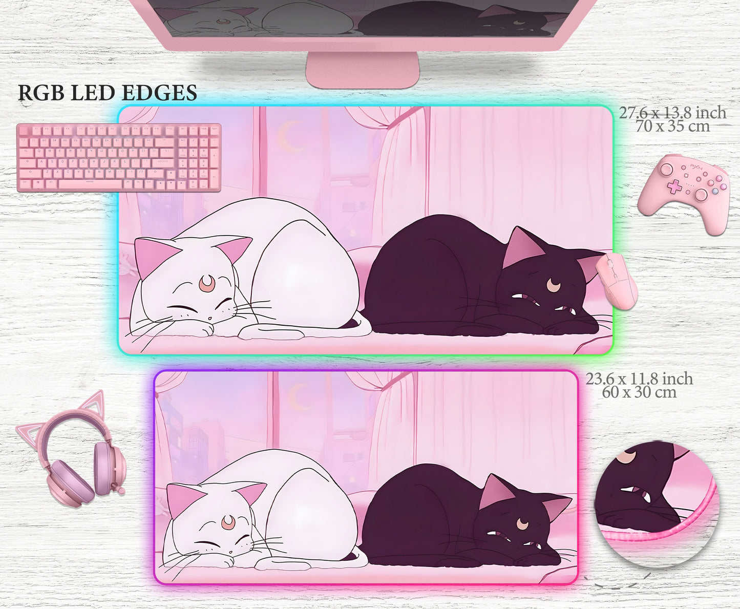 Luna and Artemis Deskmat